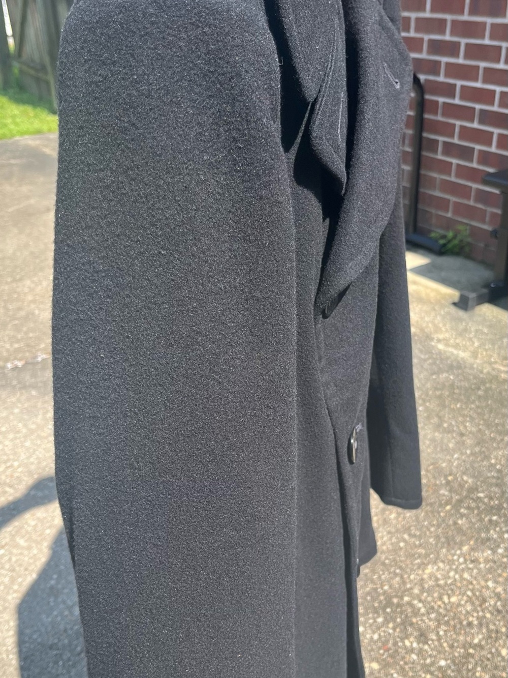 Authentic U.S. Navy Pea Coat 42R Heavy Wool Anchor Buttons Classic Military Coat - Picture 5 of 6